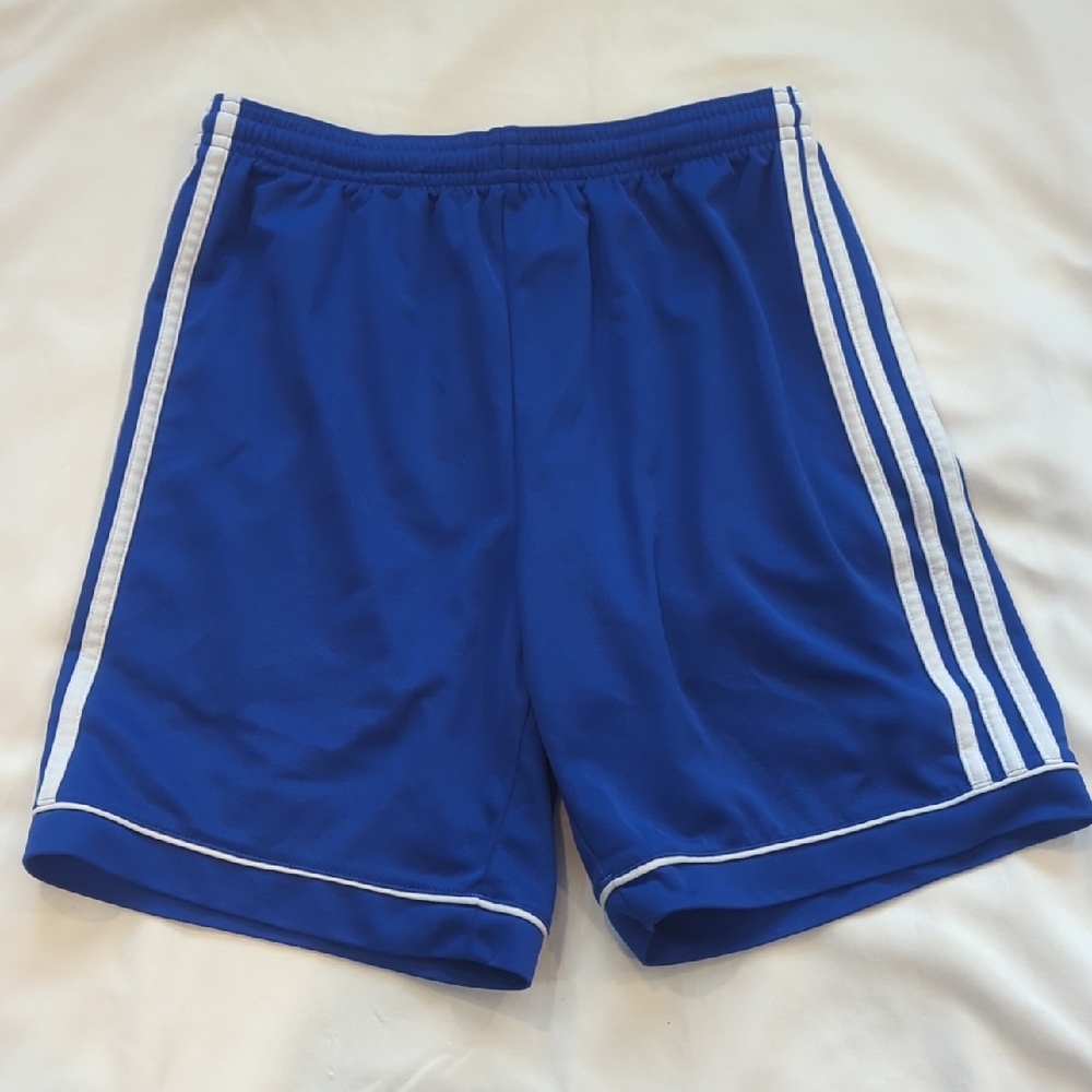 Athletic Shorts Youth Xlg Royal Blue Adidas Unisex